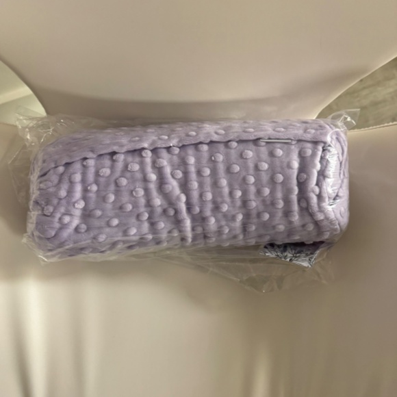 Sonoma Lavender Spa Bolster Neck Roll in Classic Lilac Dots Purple Heatable NEW - Picture 10 of 16